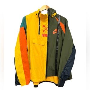 Nike x Sacai Multicolor Split Windbreaker/Bomber Jacket